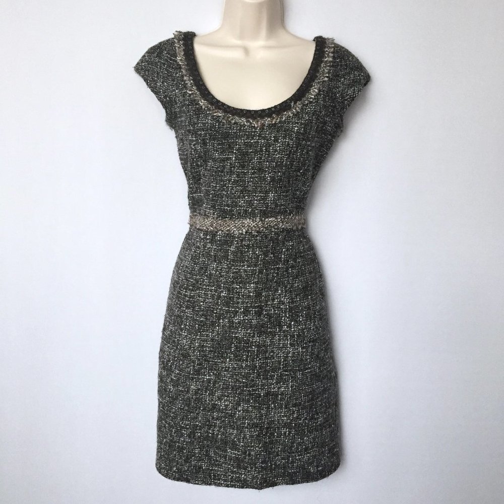 Rebecca Taylor Gray Tweed Dress